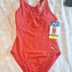 Puma Kids Bright Red One Piece